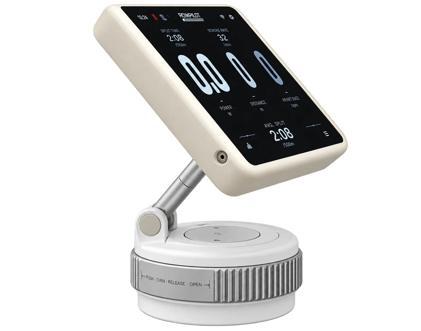 ROWPILOT device in its mount